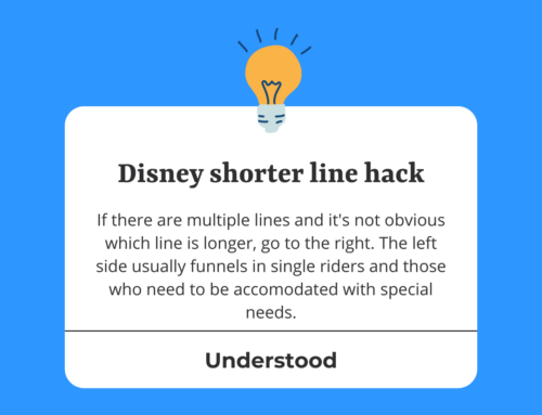 Disney Shorter Line Hack